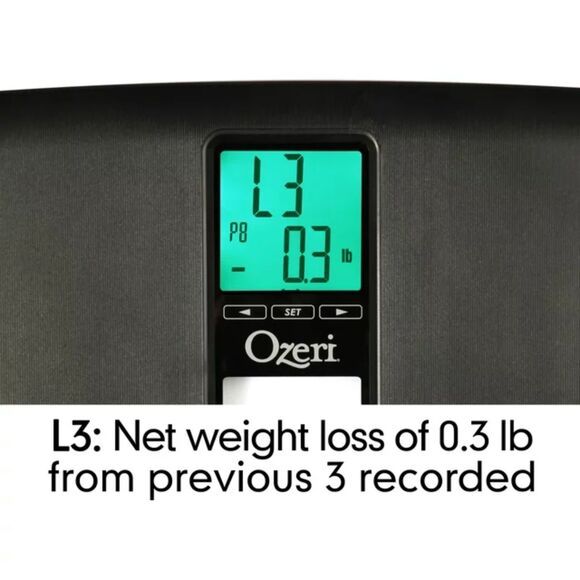 Ozeri WeightMaster II Bath Scale with BMI and Weight Change Detection - Picture 3 of 9